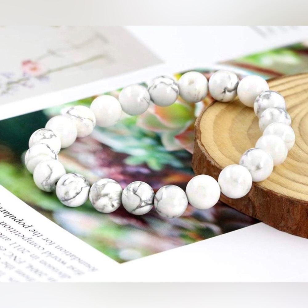 Howlite Chakra Stone Bracelet